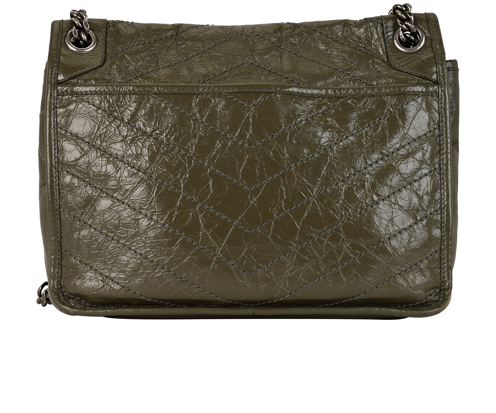 Medium Niki, &pound;850, Handbags, Green, Leather, Back view